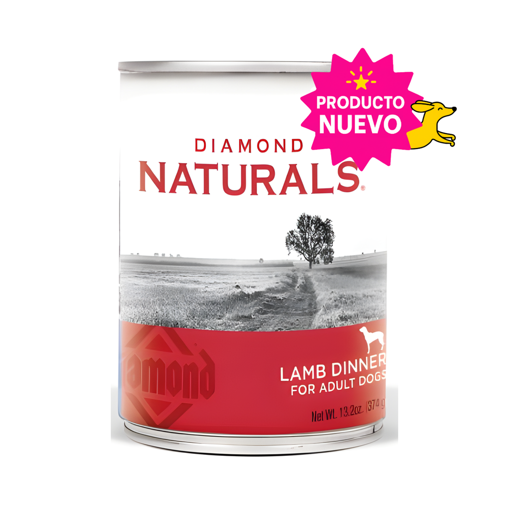12 Lata Diamond Naturals Perro Adulto, Sabor Cordero