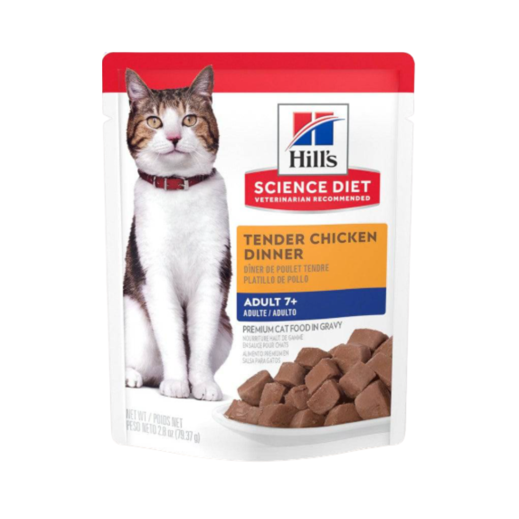 1 Pouch Hill's Science Diet Gato Senior Alimento Húmedo Sabor Pollo 79g