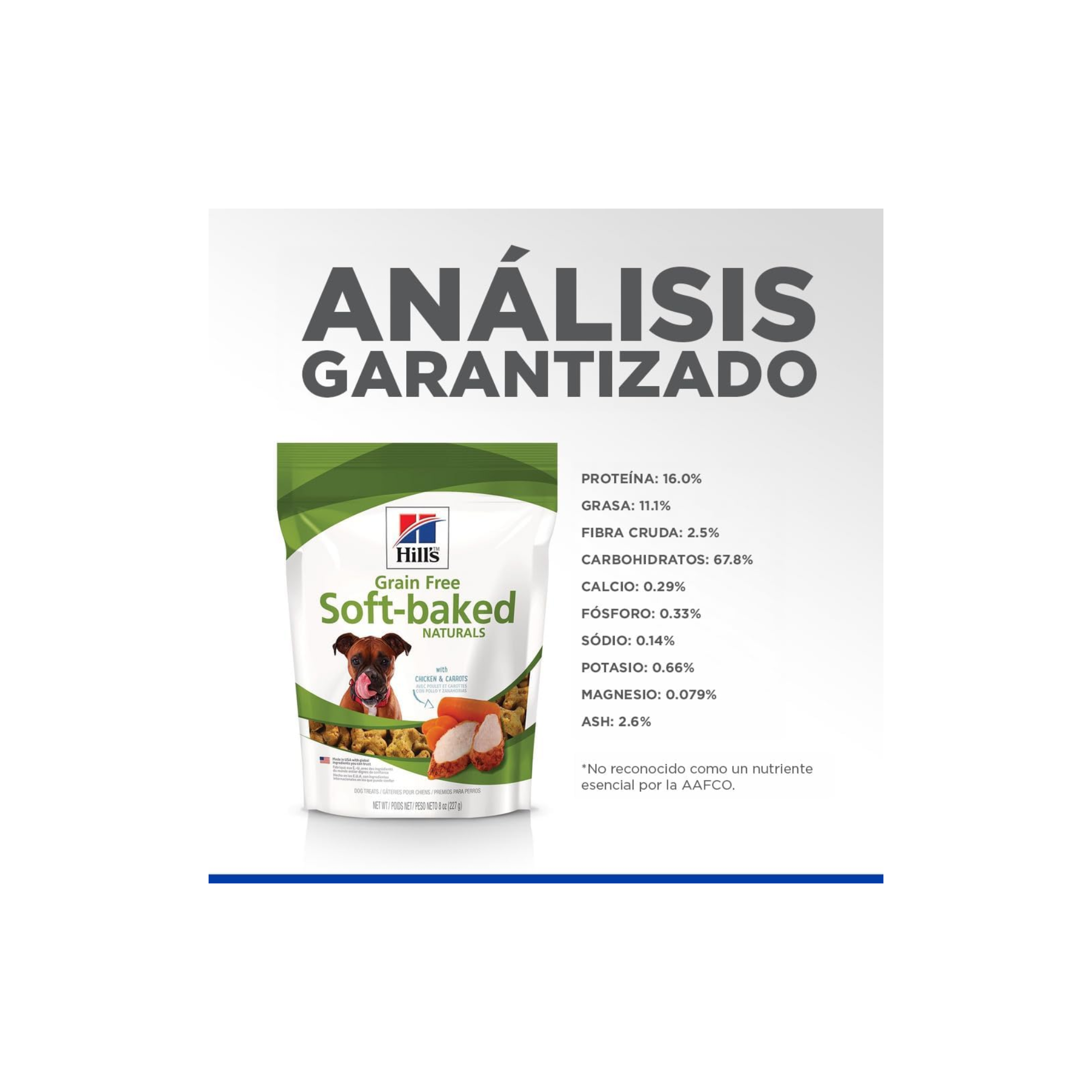 5 Premios Hill's Canine Grain Free Soft-Baked Naturals, Premios Naturales Sin Granos, Horneados Suavemente con Pollo y Zanahorias 227 g