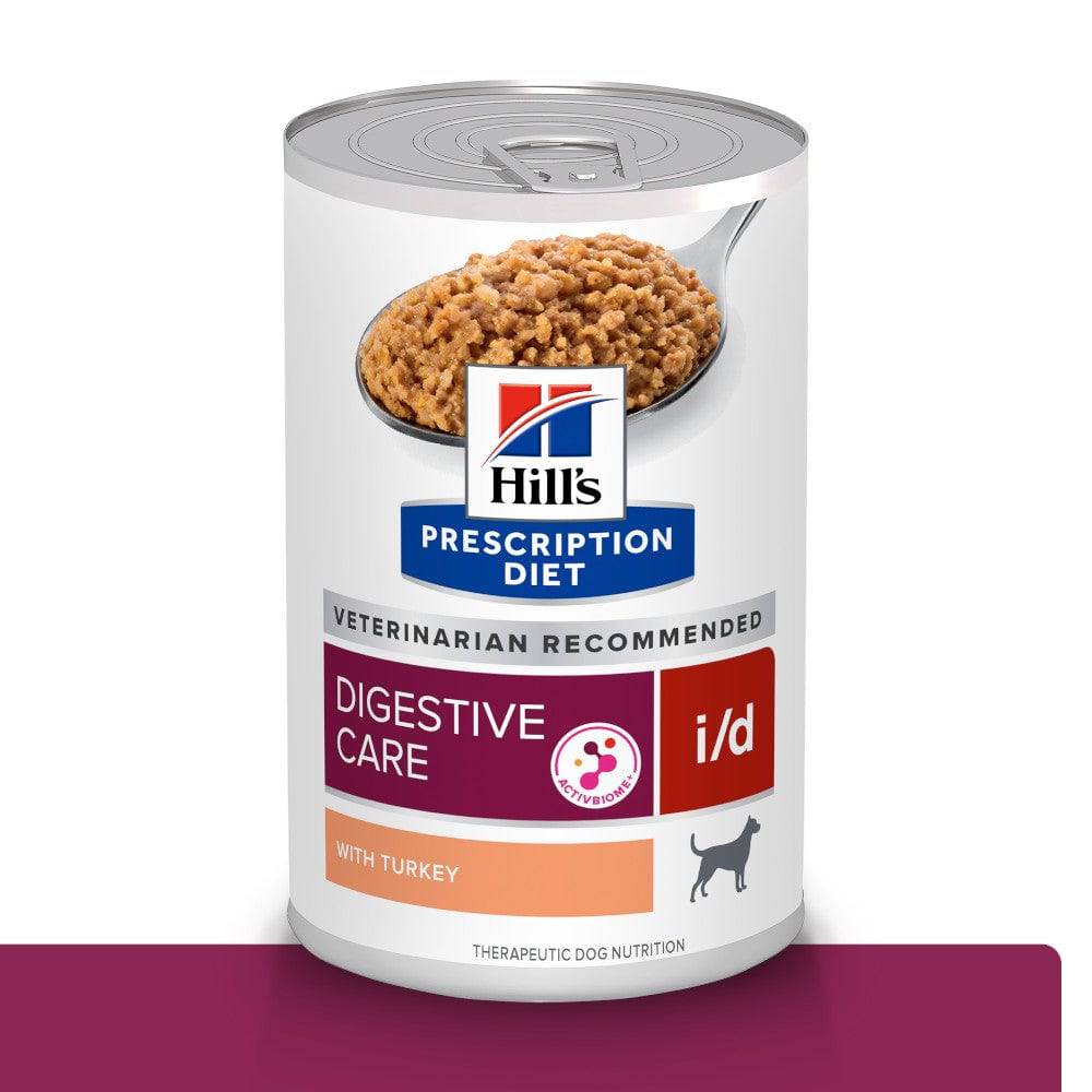 Lata Hill's Prescription Diet i/d, Cuidado Digestivo, con Pavo para Perro, 369 g - AniMALL