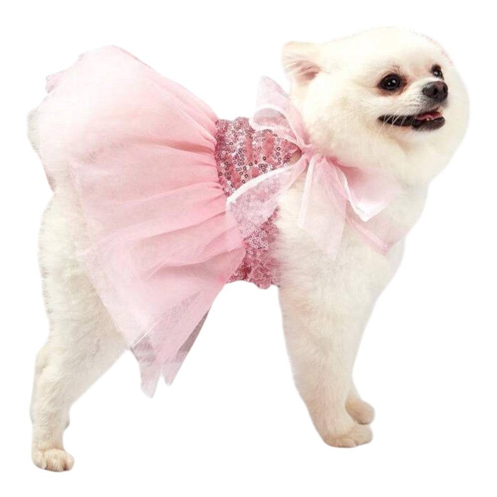 Vestido Tutu y Lentejuela Rosa S - AniMALL