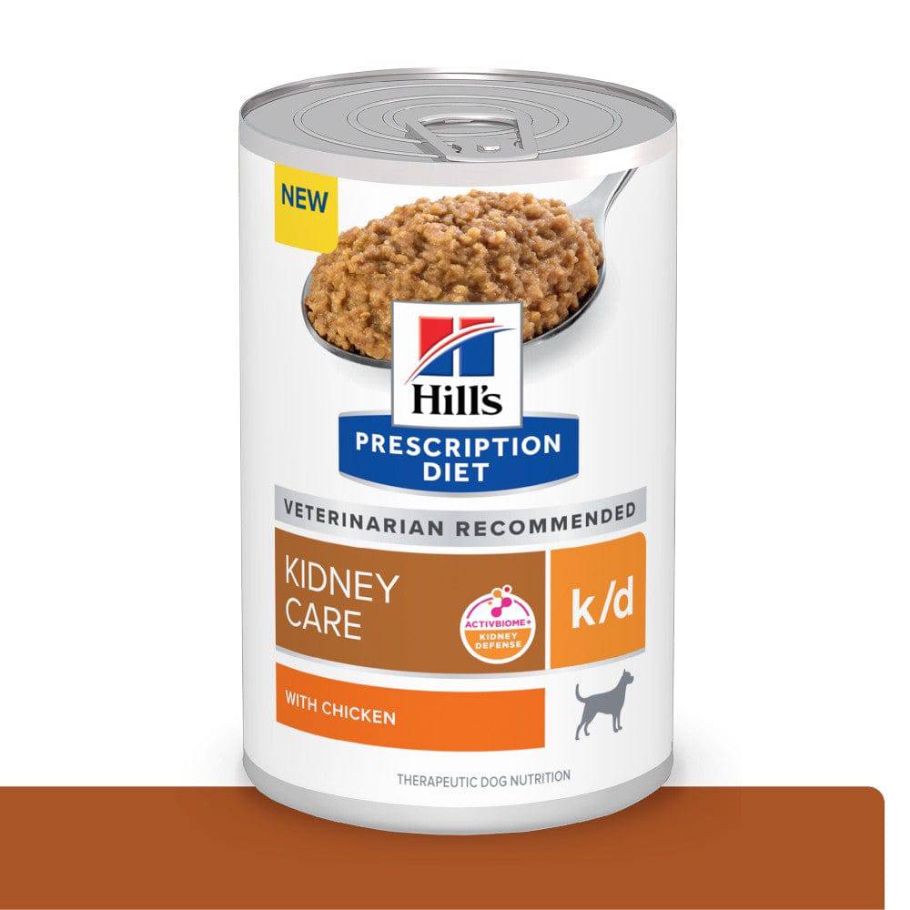 Hill's Prescription Diet k/d, Cuidado Renal, para Perro con Pollo, 363 g - AniMALL