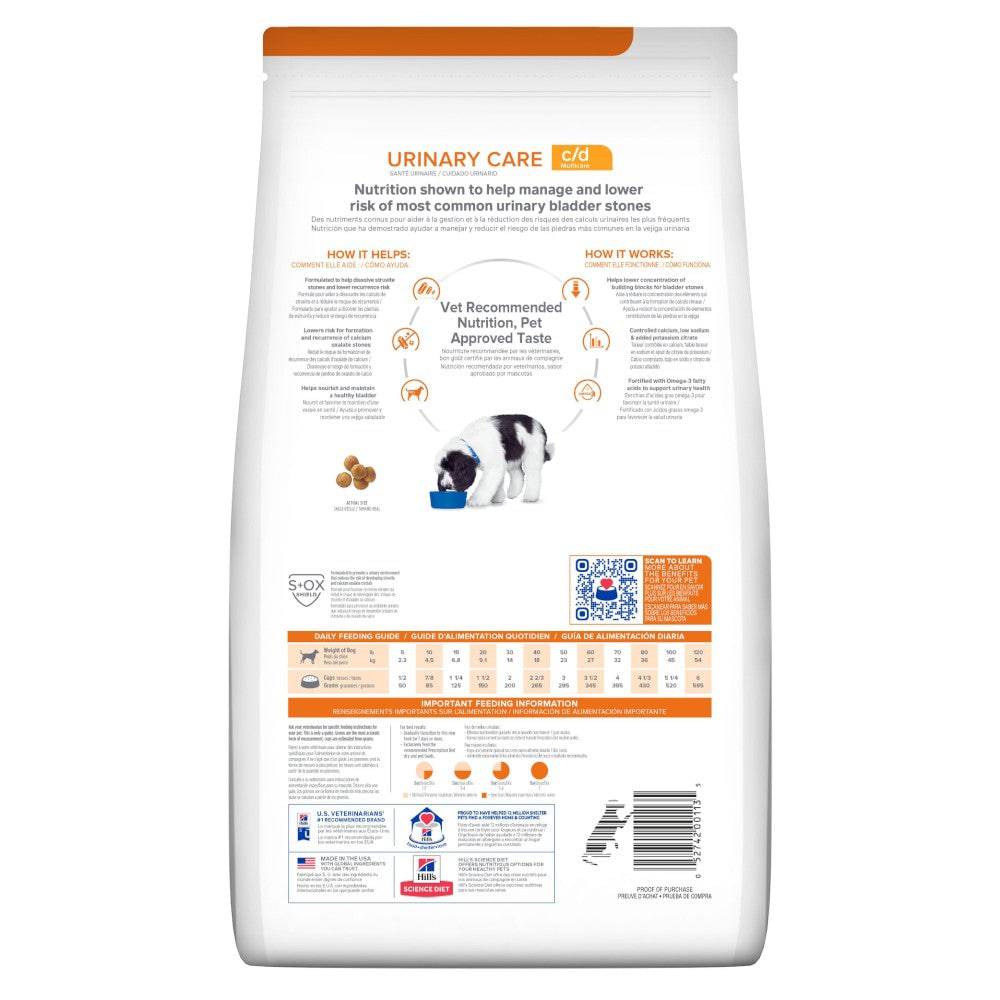 Hill's Prescription Diet c/d Multicare, Cuidado Urinario, para Perro, 3.9 Kg - AniMALL