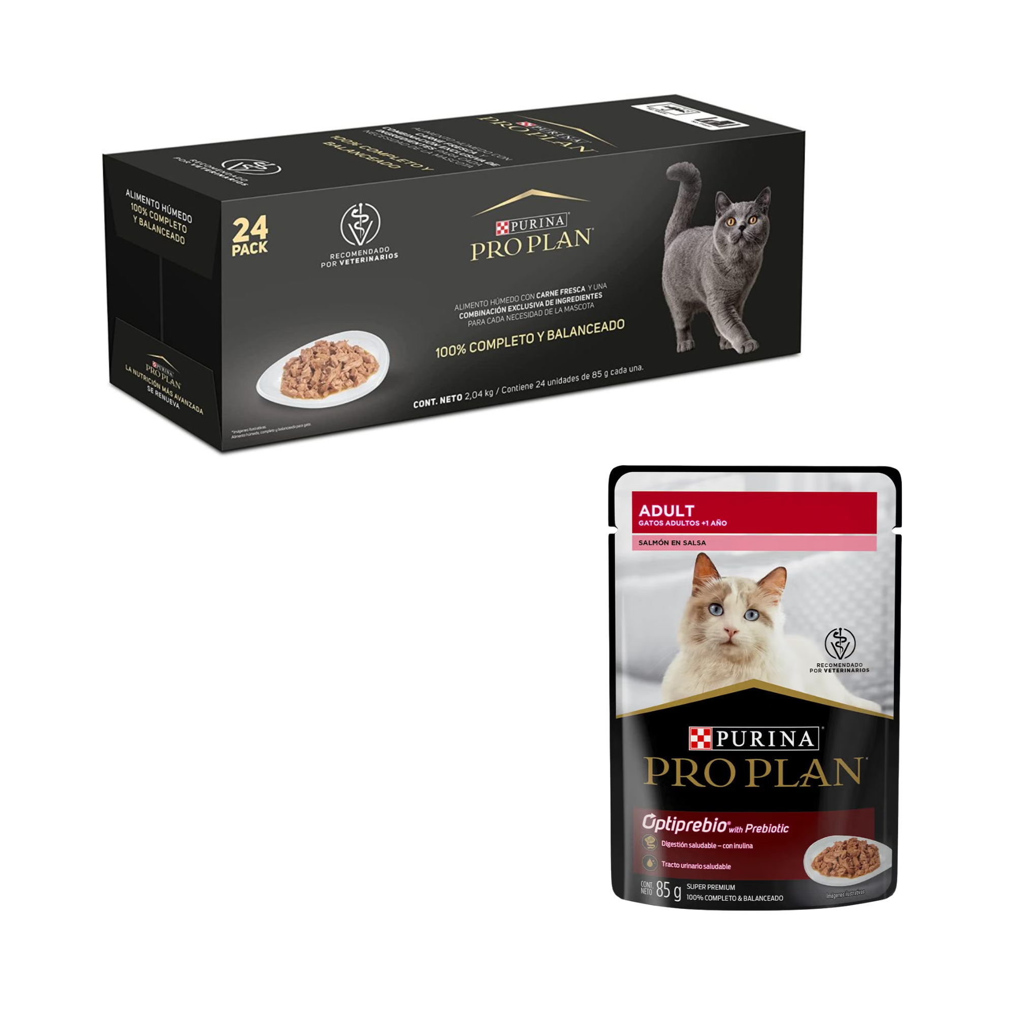 Sobre Pro Plan Gato Adulto Salmón en salsa 85 g