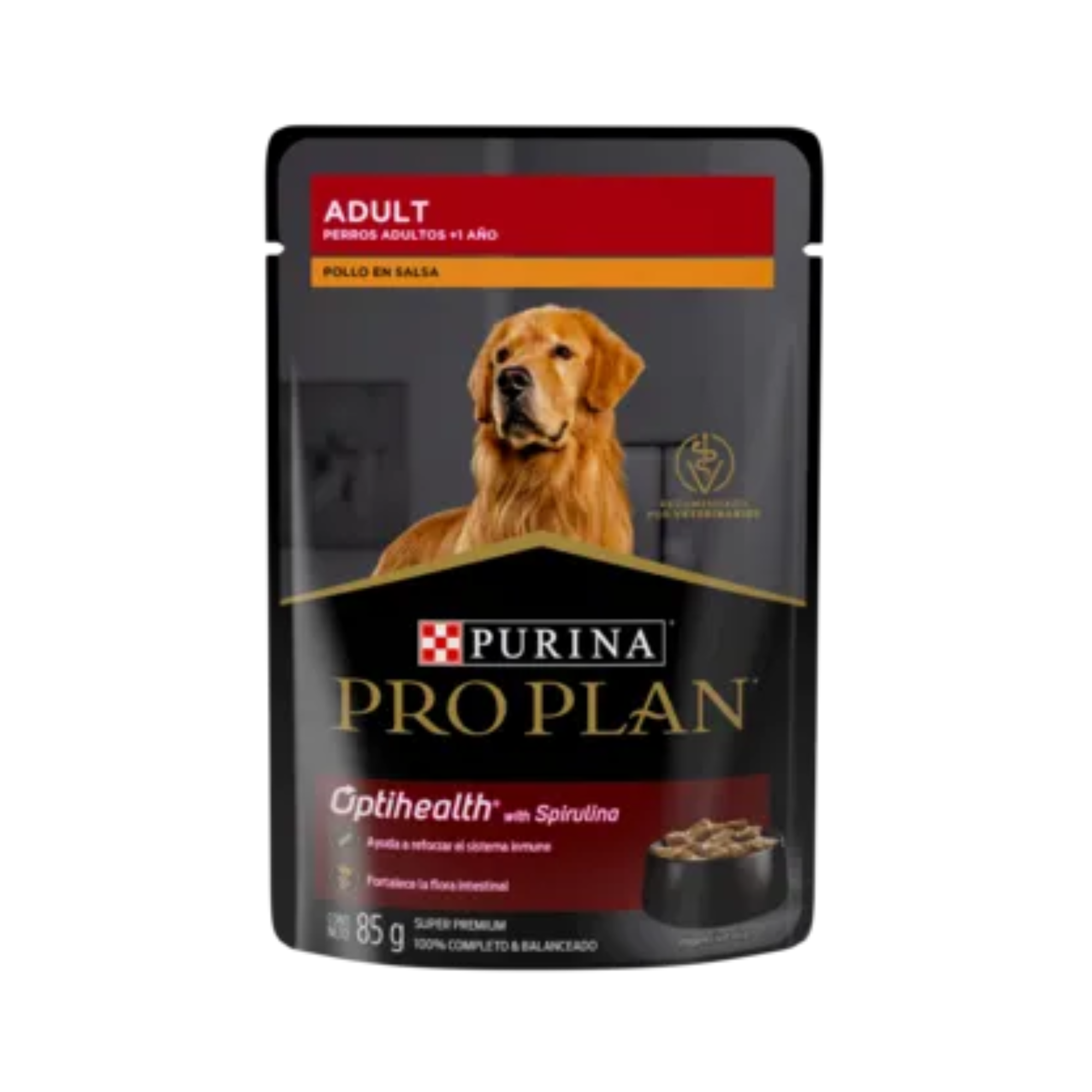 Pouches Pro Plan Adulto receta de pollo alimento húmedo para perro