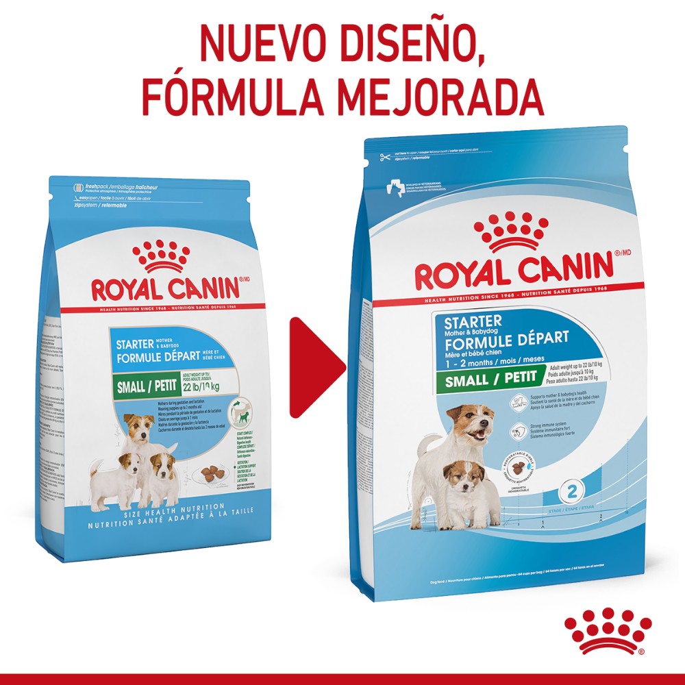 Croqueta Royal Canin Small Starter de fácil hidratación para cachorros