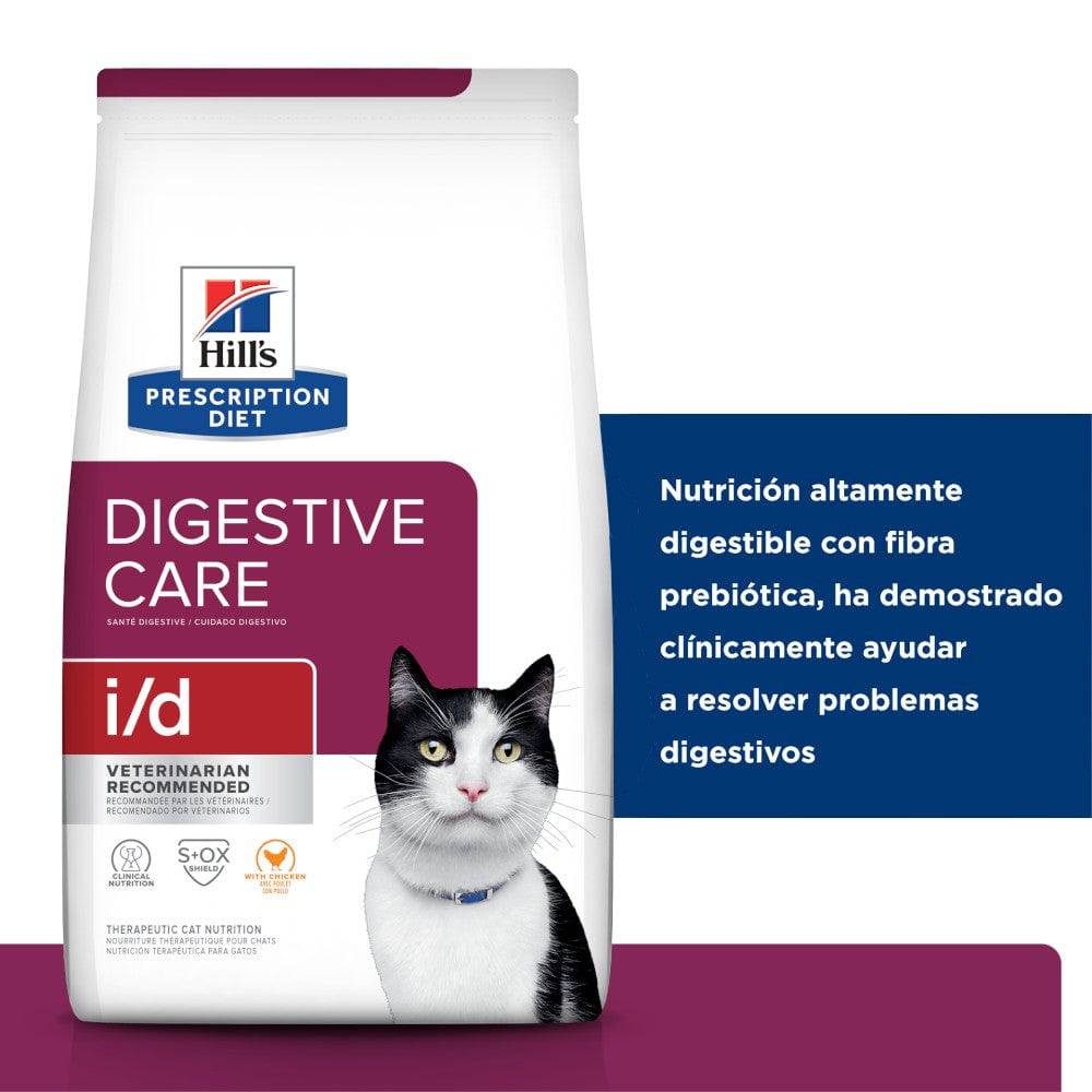 Hill's Prescription Diet i/d, Cuidado Digestivo, para Gato, 1.8 Kg - AniMALL