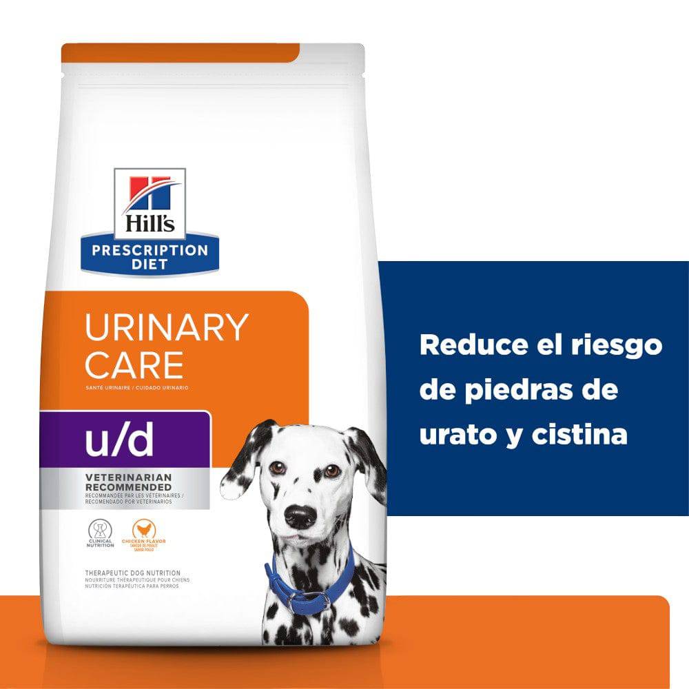 Hill's Prescription Diet u/d, Cuidado Urinario, Alimento Seco para Perro, 3.9 Kg - AniMALL