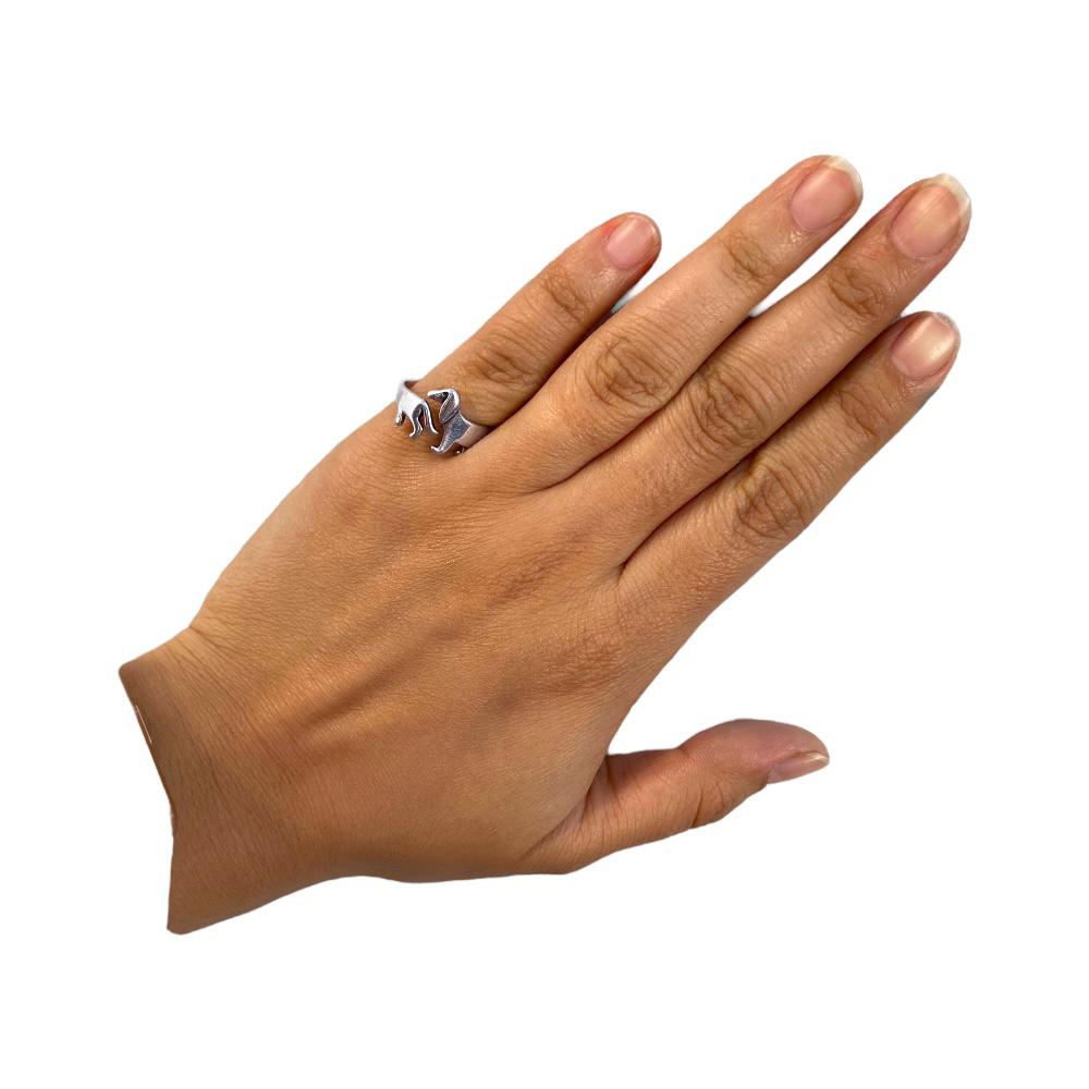 Anillo para AniMallover Ajustable con Forma de Dachshund