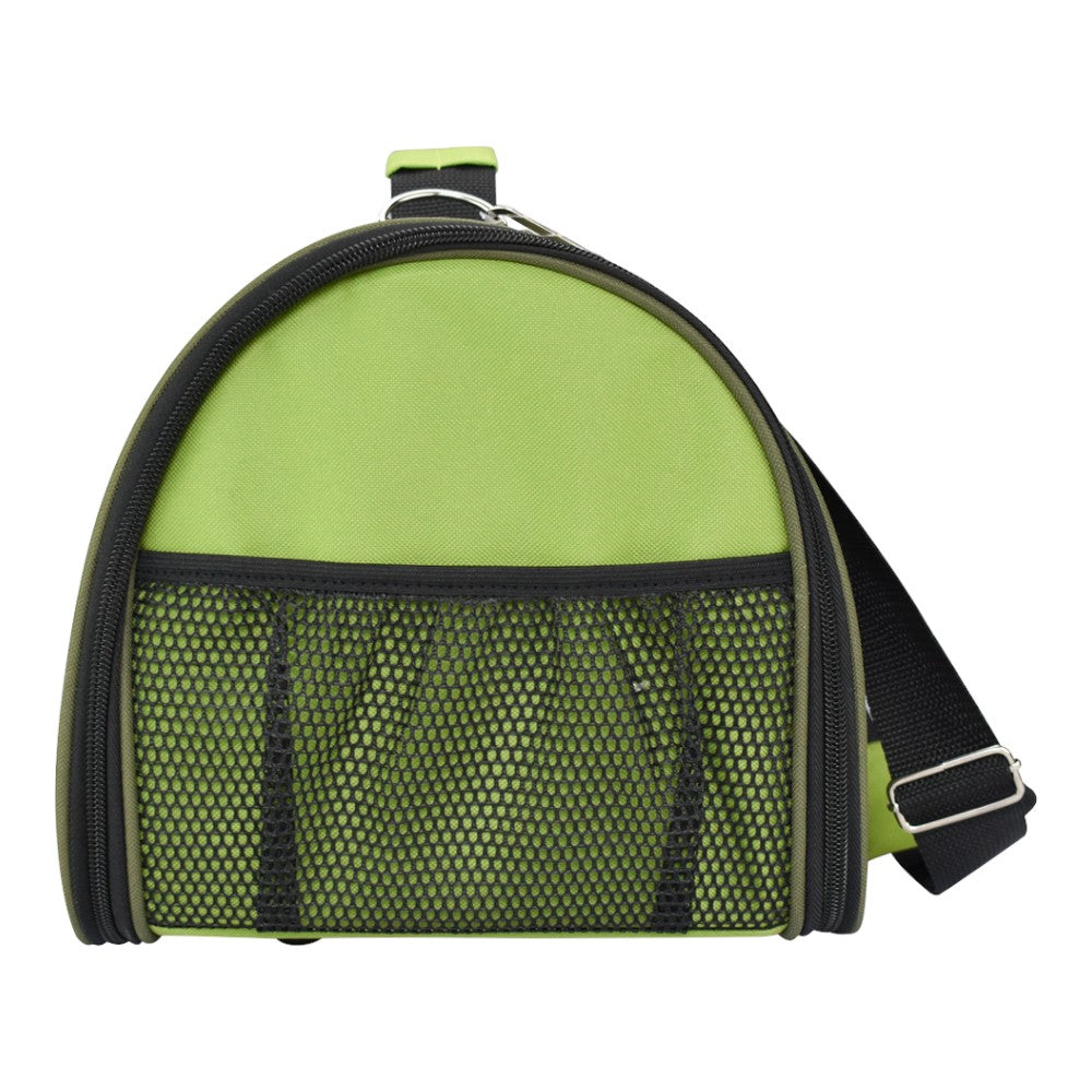 Fancy Pets Transportadora de tela Verde Olivo con Visera Mediana
