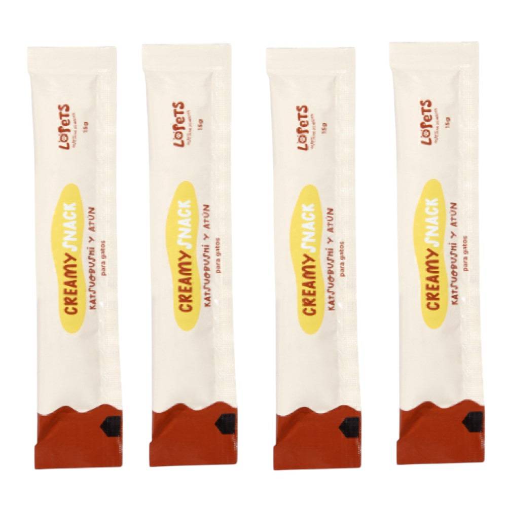 6 Sobres Premio Cremoso para Gatos Sabor Katsuobushi 60 gr - AniMALL
