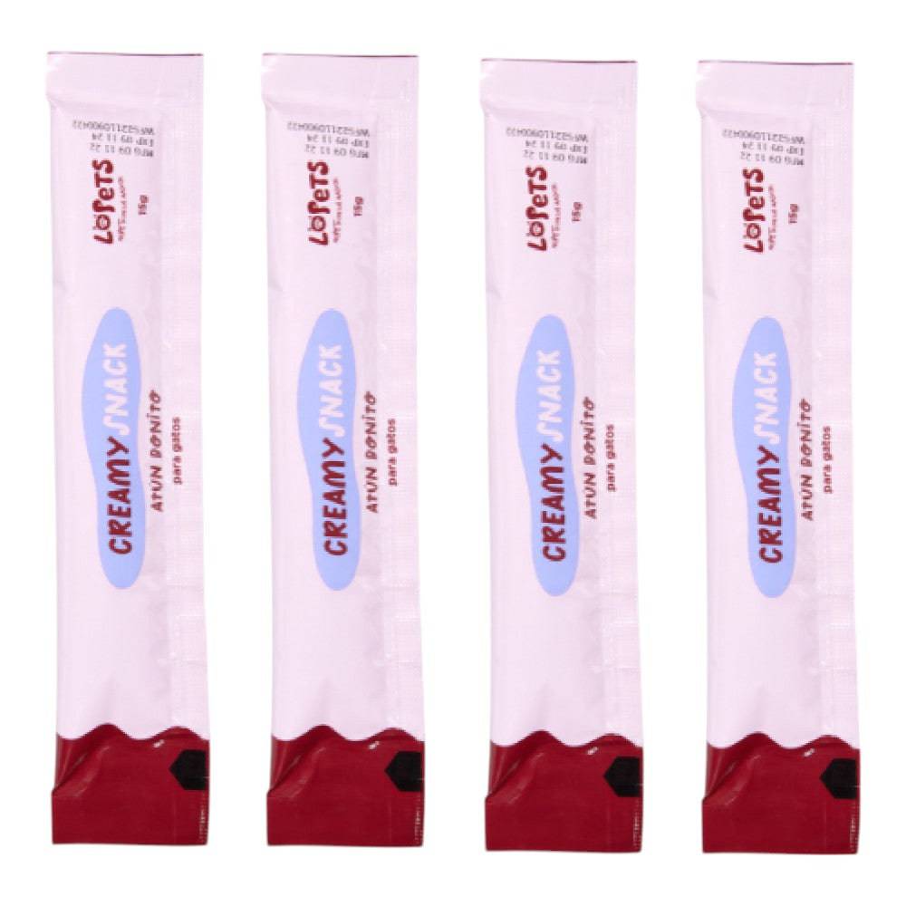 6 Sobres Premio Cremoso para Gatos Sabor Atún 60 gr - AniMALL