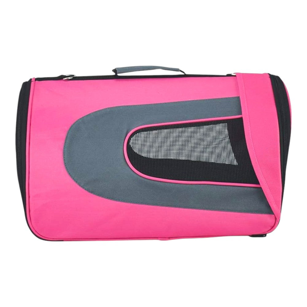 Maleta transportadora para perro Fancy Pets Rosa con Visera G