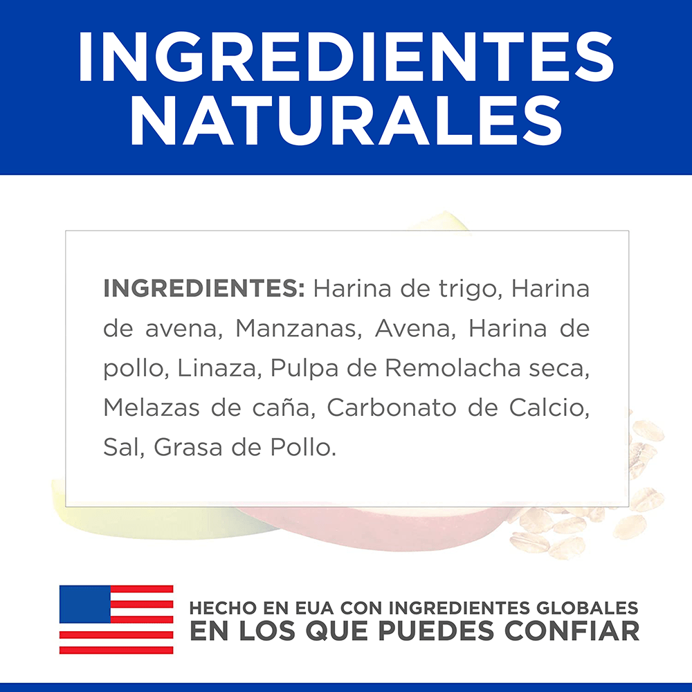 5 Hill's Natural Fruity Crunchy Snacks, premios para perro con manzana y avena para perro 230g - AniMALL