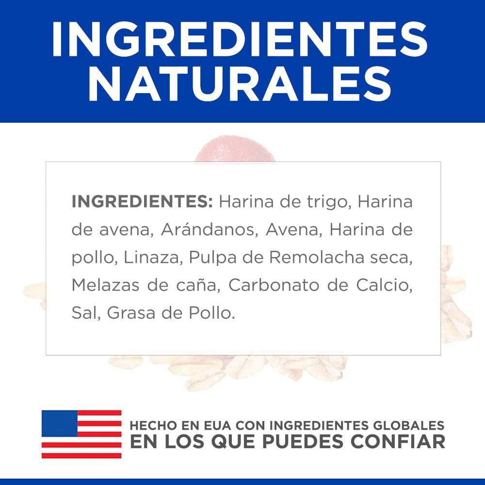 Hill's Natural Fruity Crunchy Snacks, premios para perro con arándanos y avena 230g - AniMALL