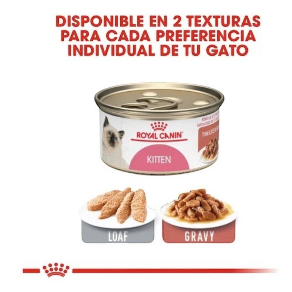 24 latas Royal Canin Kitten Loaf in Sauce sabor Pollo 145 gr - AniMALL