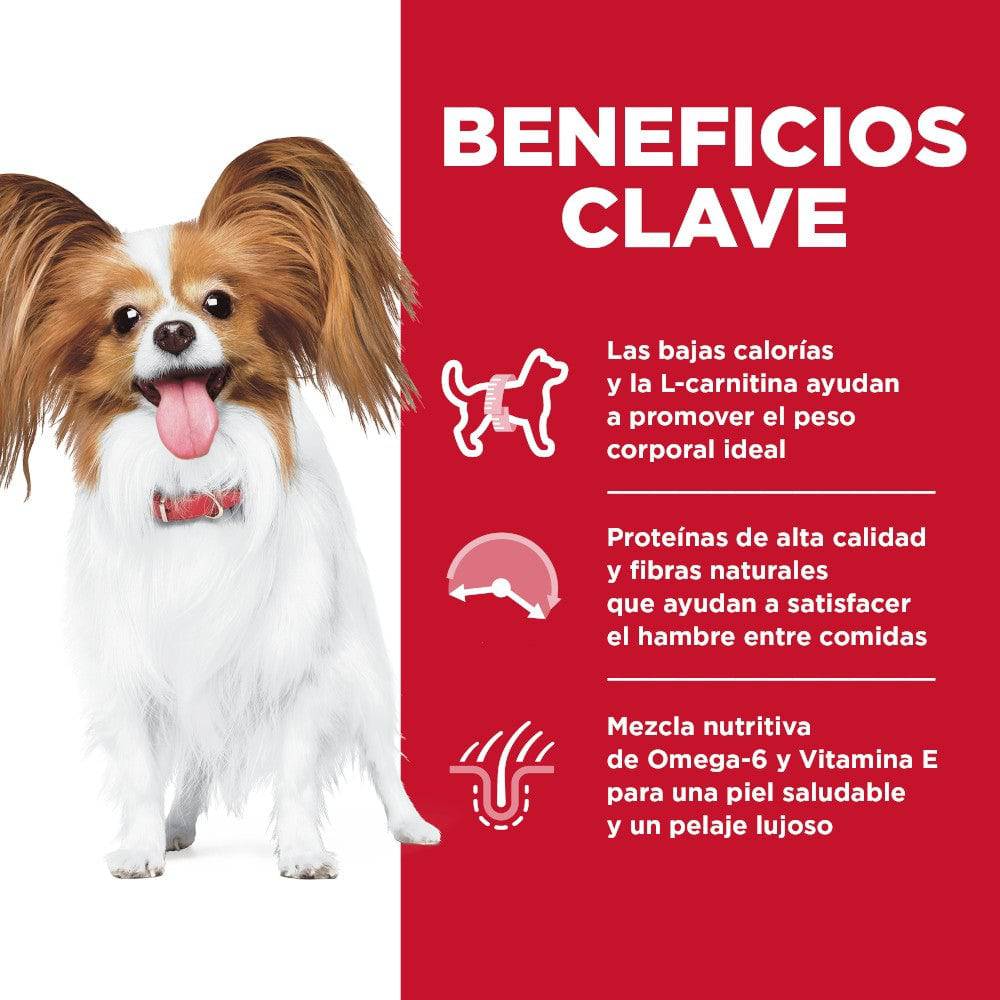 Hill's Science Diet Small & Mini Light, alimento perro adulto bajo en calorías raza pequeña y mini 2Kg - AniMALL