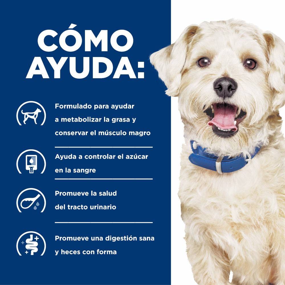 Hill's Prescription Diet w/d, Manejo Peso/Glucosa, para Perro, 3.9 Kg - AniMALL