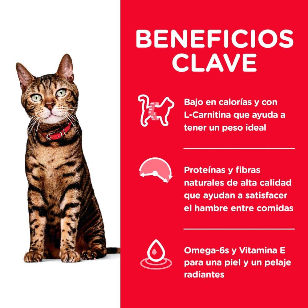 Hill's Science Diet Adult Light, alimento saludable bajo en calorías para gato adulto 7.3Kg - AniMALL
