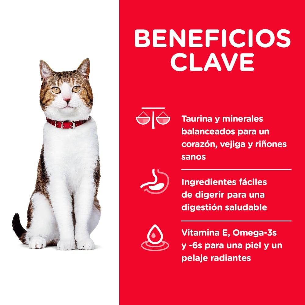 Hill's Science Diet Adult 7+, alimento saludable para gato senior  y fibras naturales 1.8Kg - AniMALL