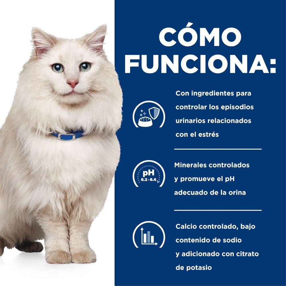 Hill's Prescription Diet c/d Multicare Stress, Cuidado Urinario, para Gato, 1.8 Kg - AniMALL