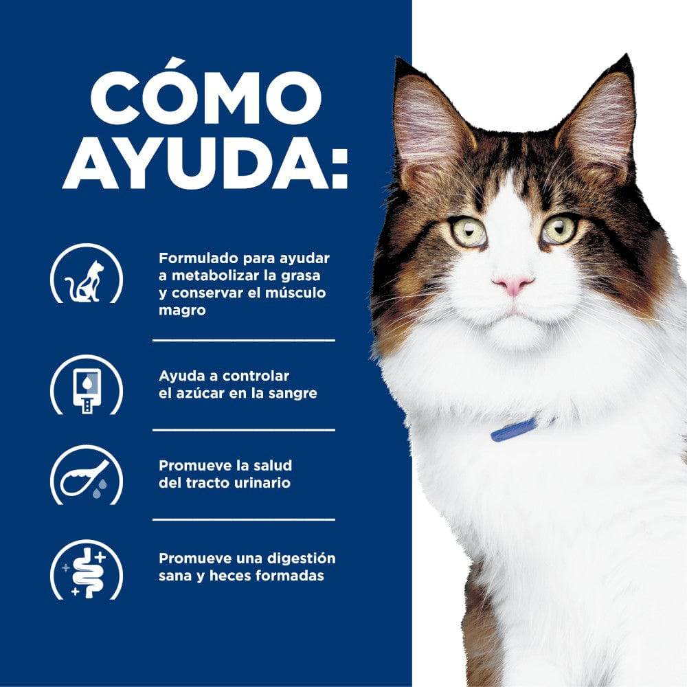Hill's Prescription Diet wd, Manejo PesoGlucosa, para Gato, 3.9 Kg - AniMALL