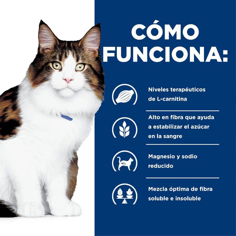 Hill's Prescription Diet wd, Manejo PesoGlucosa, para Gato, 3.9 Kg - AniMALL