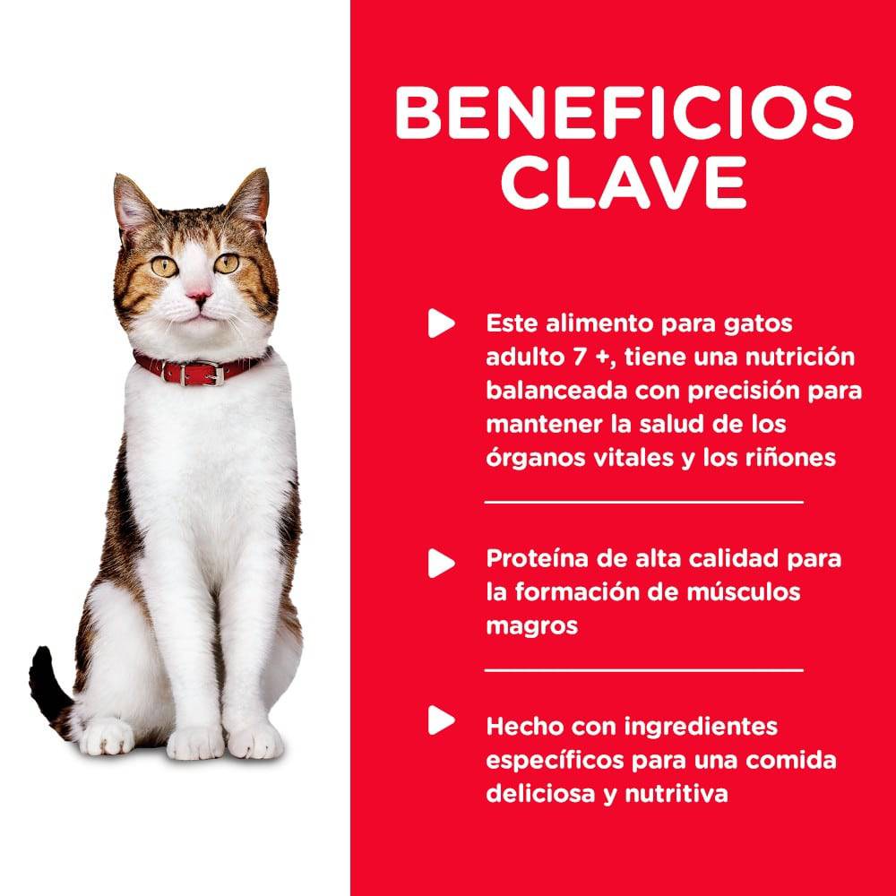 24 Latas Hill's Science Diet Adult 7+, alimento saludable húmedo en lata para gato senior sabor pavo 156g - AniMALL