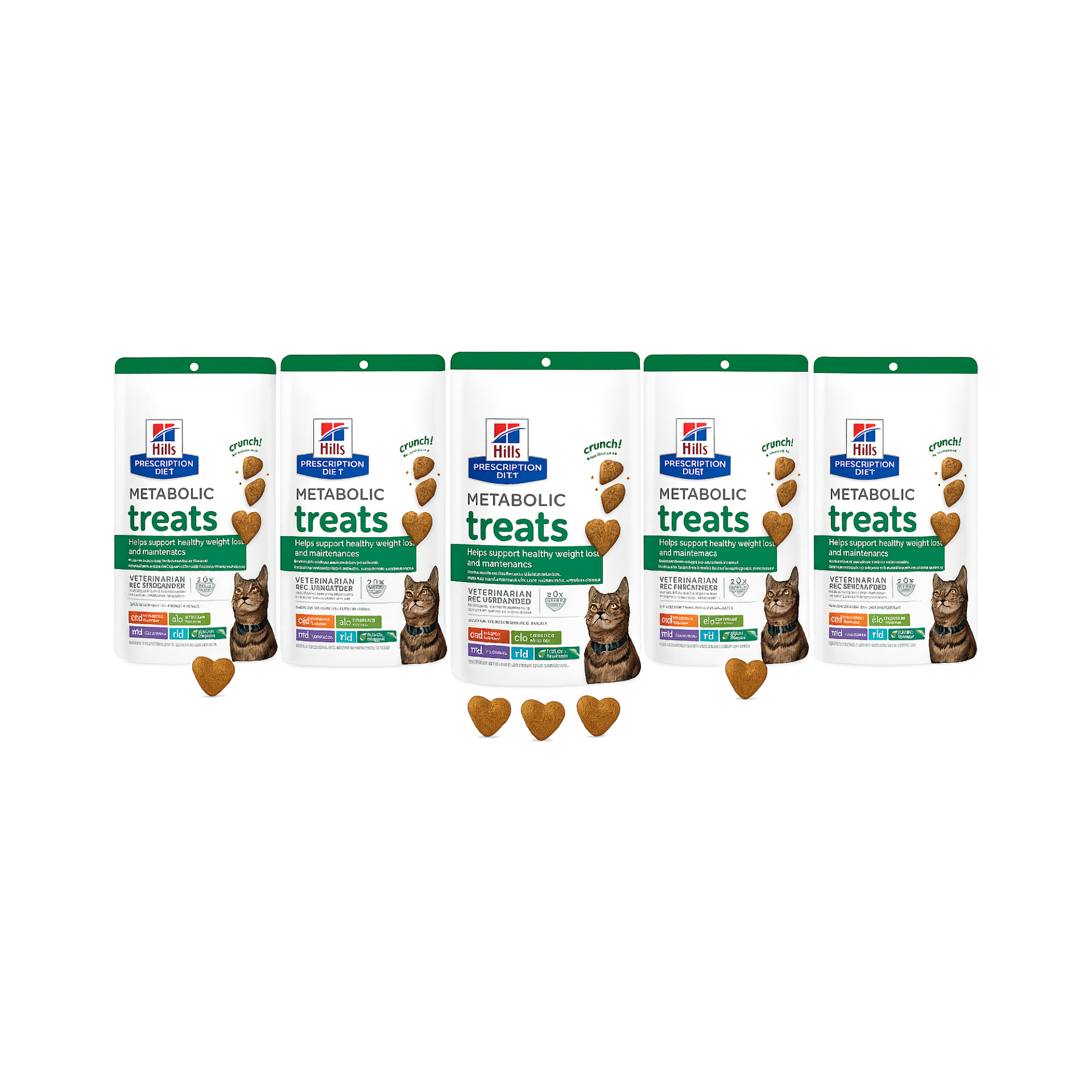 5 Premios Hill's Prescription Diet Premios Metabolic Control de Peso para gatos 2.5 oz