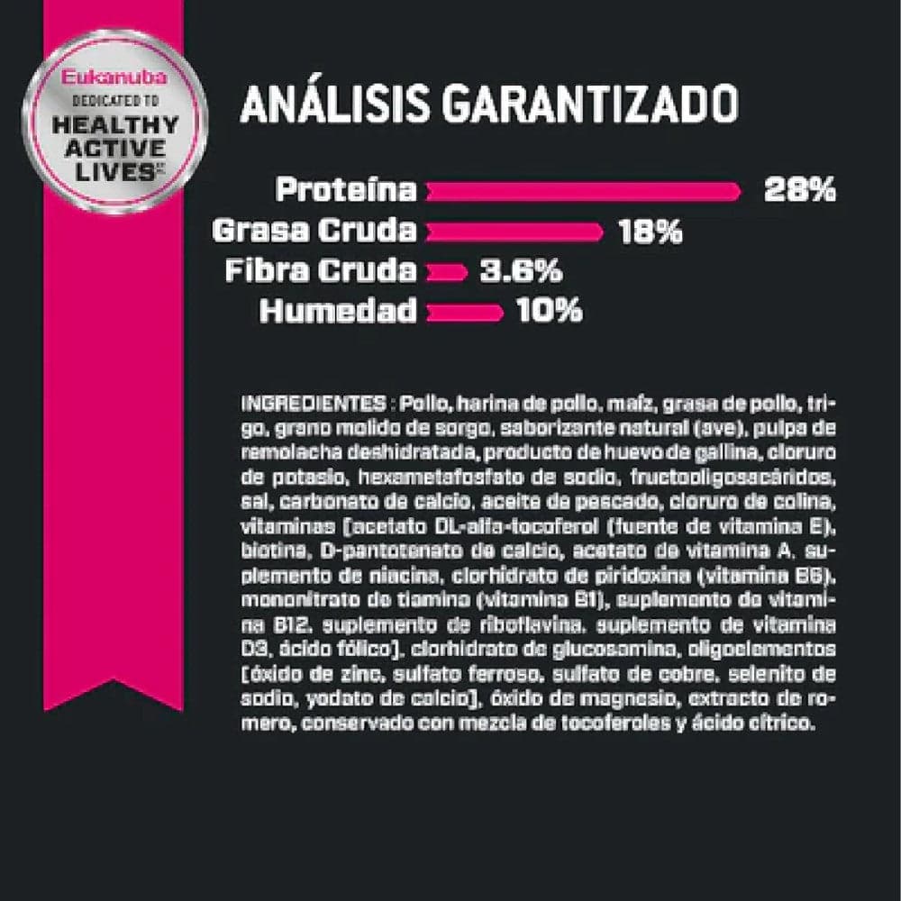 Eukanuba Alimento Seco para Perro Adulto Razas Pequeñas 2.04 kg - AniMALL