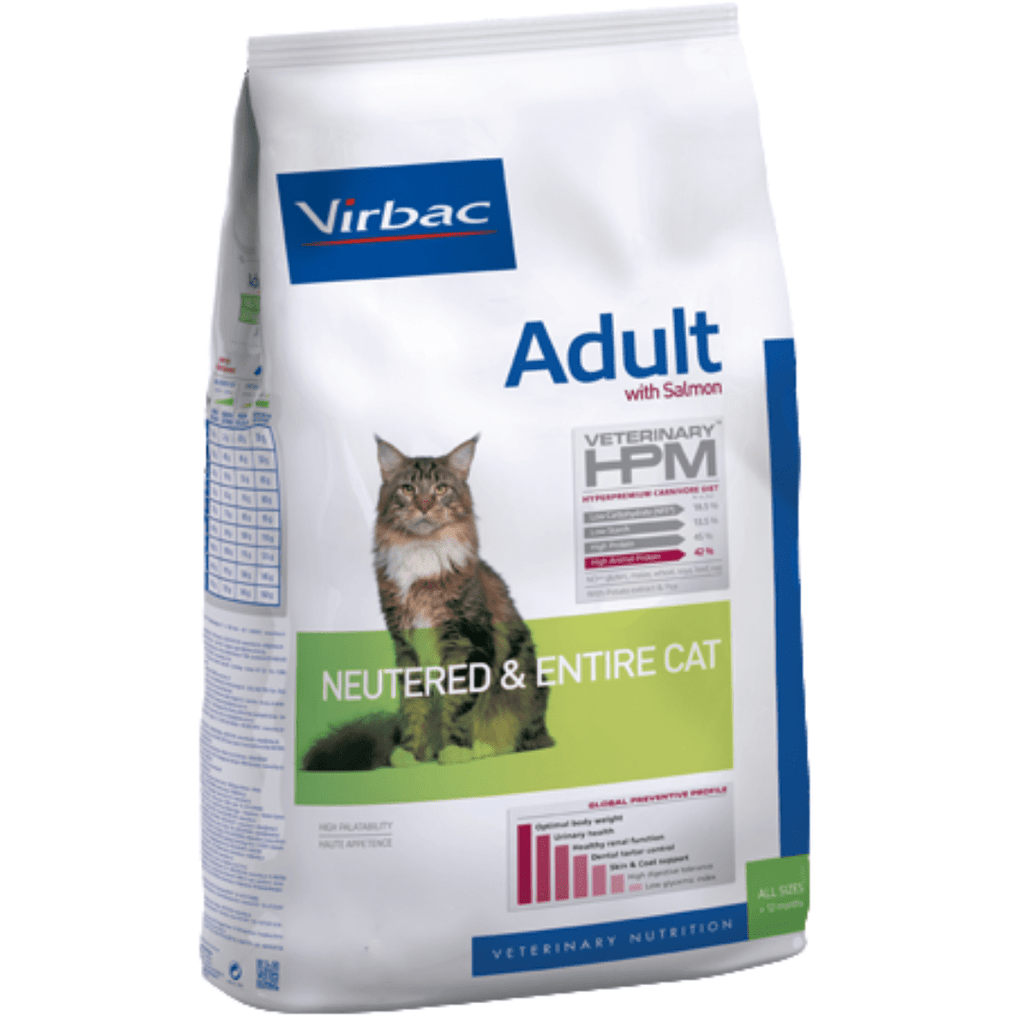 Virbac HPM Cat Adult Salmon Neutered & Entire 7 kg - AniMALL