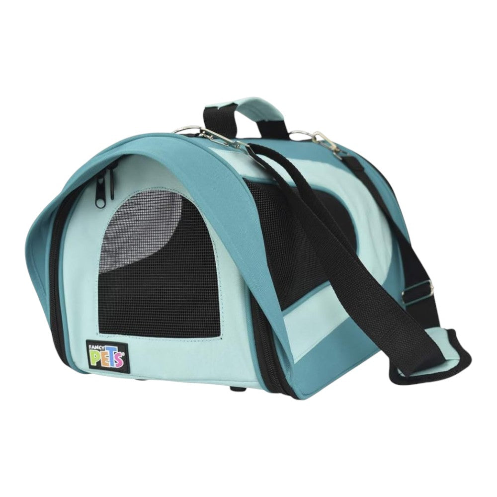Transportadora Fancy Pets  Azul con Visera CH