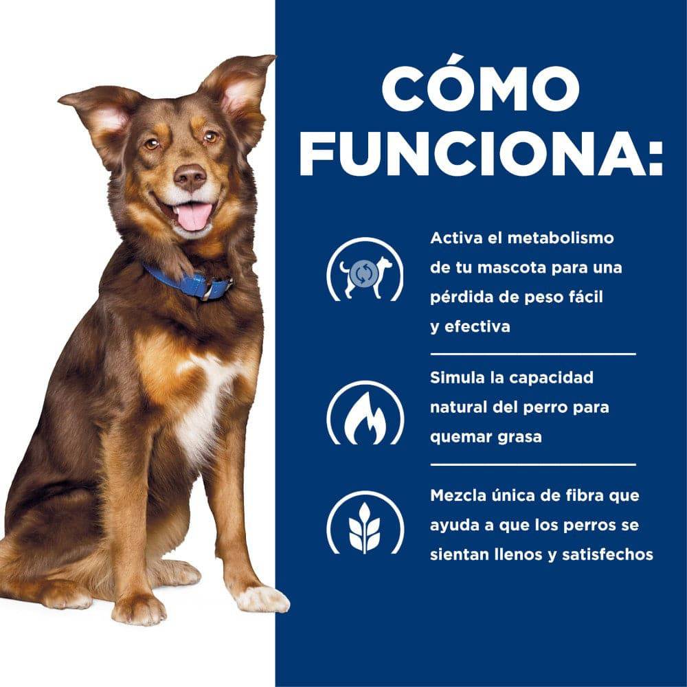 Hill's Prescription Diet Metabolic, Pérdida y Mantenimiento del Peso, para Perro, 3.2 Kg - AniMALL