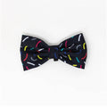 Collar con moño confetti color negro Talla S - AniMALL