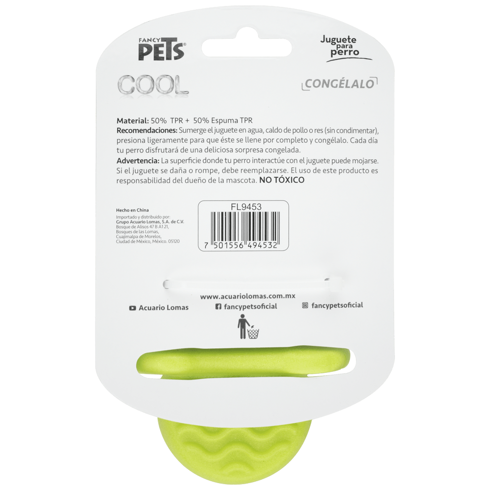 Juguete Chupon Congelable Cool Fancy Pets - AniMALL