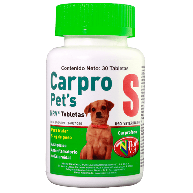 Carpro Pet´s "S"  30 Tabletas  Norvet - AniMALL