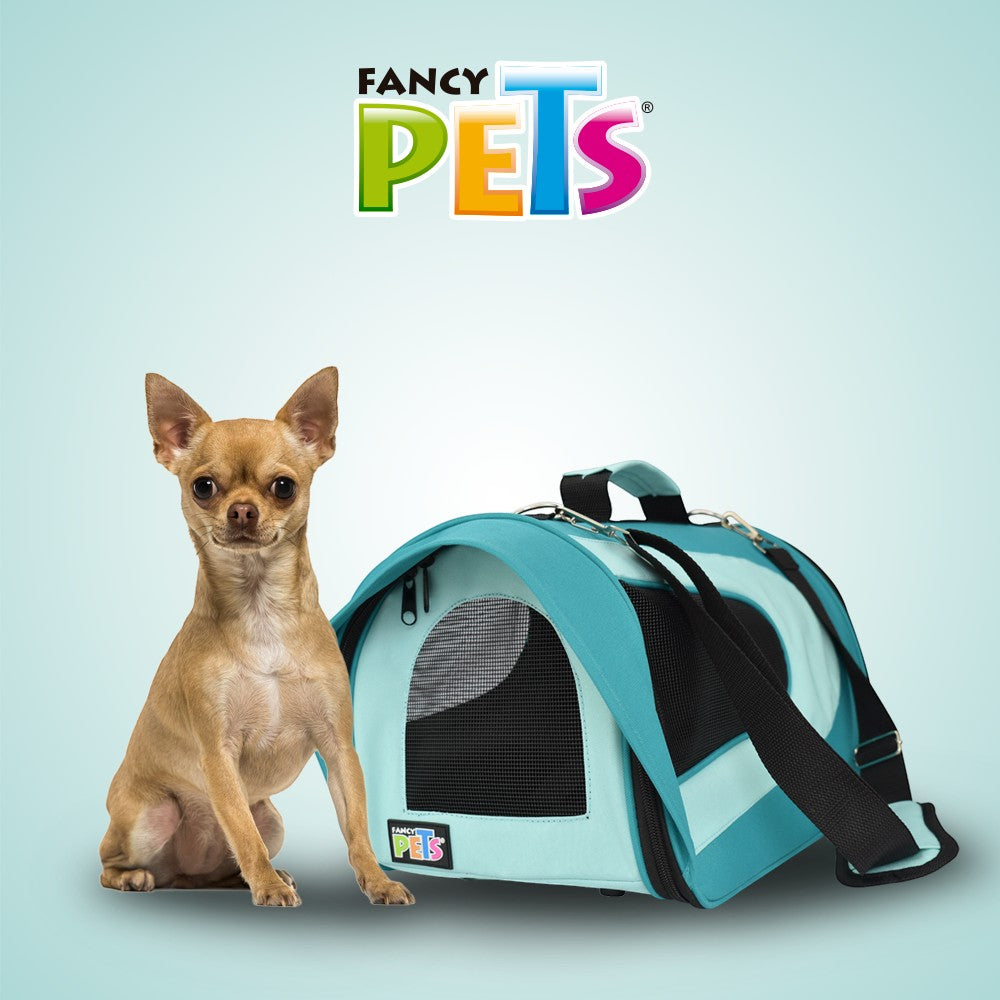 Transportadora Fancy Pets  Azul con Visera CH