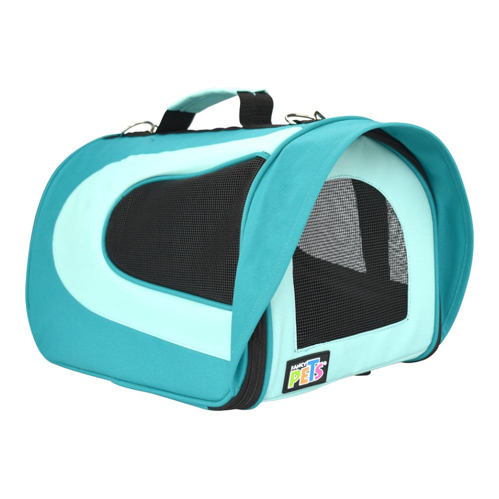 Transportadora de Tela Fancy Pets  Fashion Azul Océano Grande