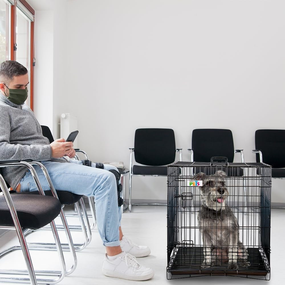 Jaula Metálica para perros Plegable Extra Grande Fancy Pets