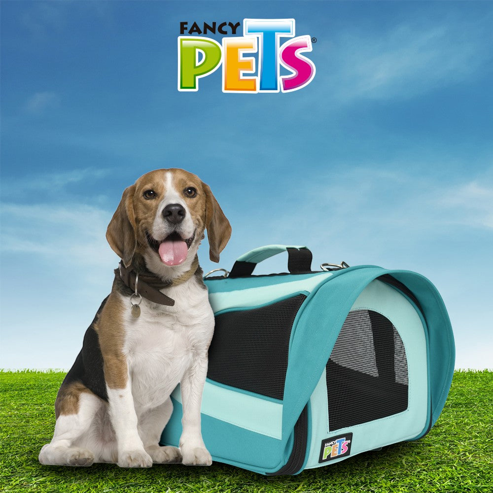 Transportadora de Tela Fancy Pets  Fashion Azul Océano Grande