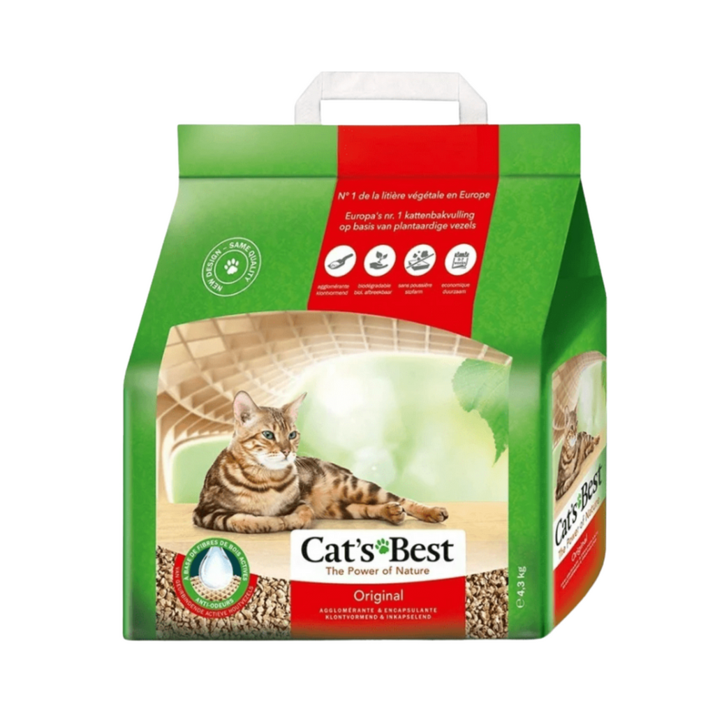 Arena para gato Cat's Best 4.3 kg natural y aglutinante