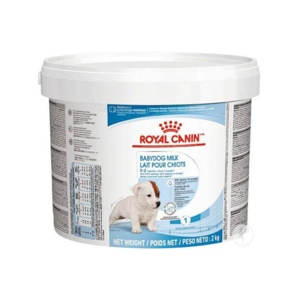 Royal Canin Baby Dog Milk lata 2 kg, leche sustituta para perros cachorros desde el nacimiento hasta el destete