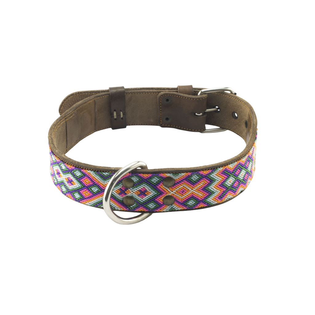 BKolor Collar Artesanal Color Mándala Talla Extra Grande Ancho