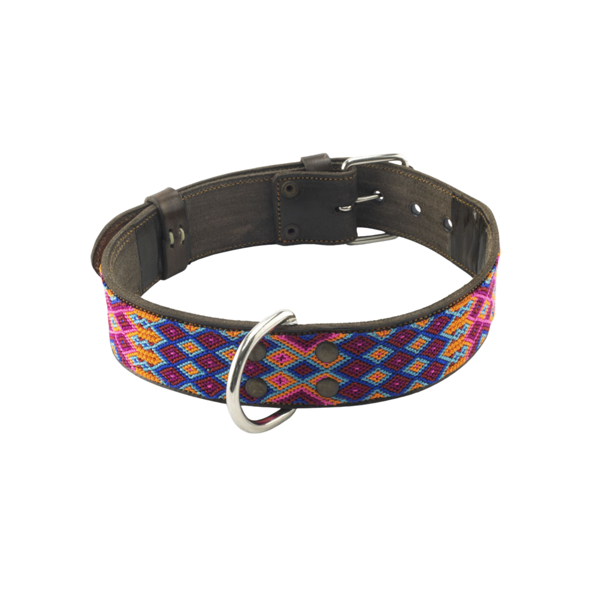 BKolor Collar Artesanal Rosa Fuerte Talla Mediano Ancho