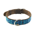 B and Kolor Collar Artesanal Menta Piel para Perro Grande