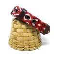 B and Kolor Collar Artesanal Rojo para Mascota - Talla Mediano
