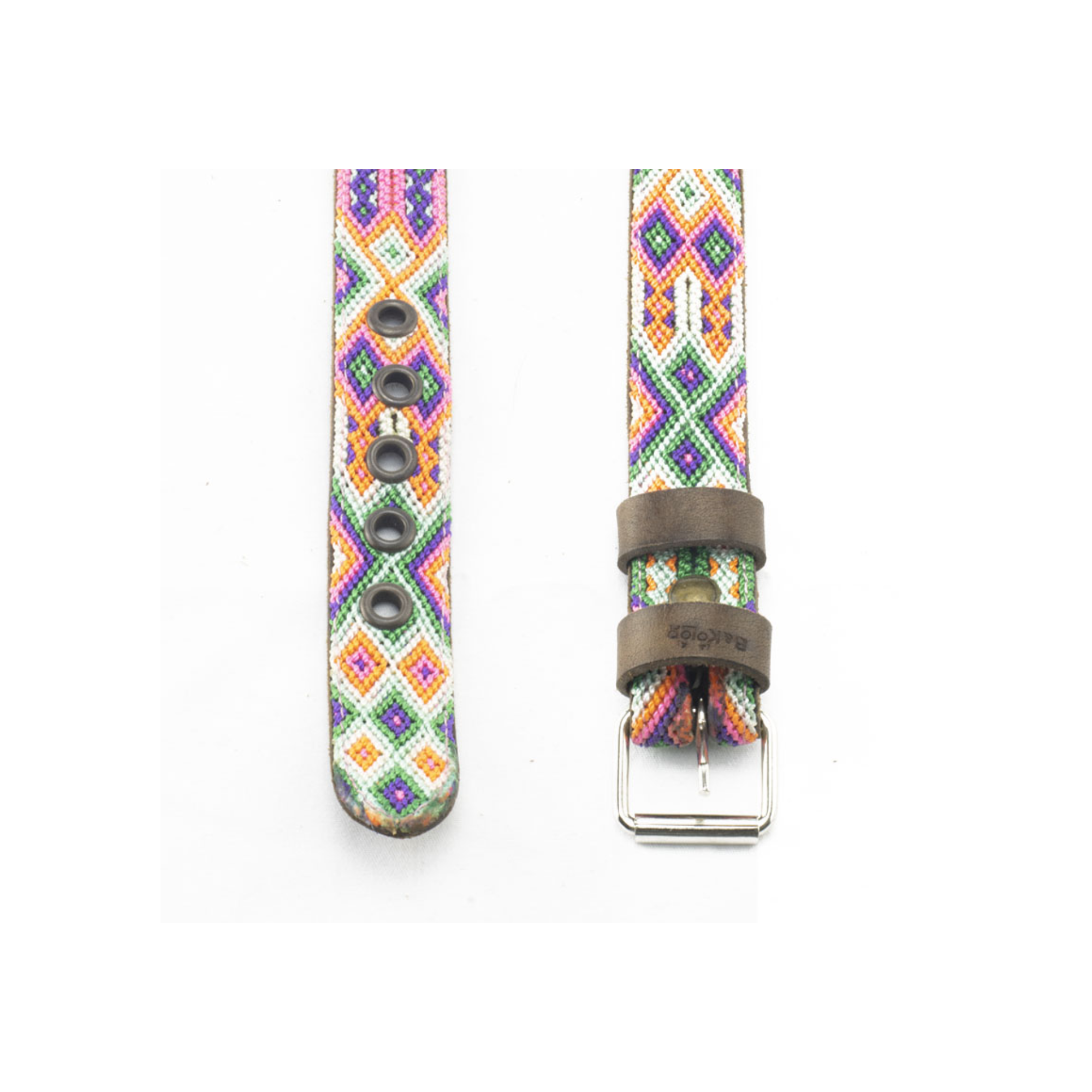 BKolor Collar Artesanal Color Mándala Talla Extra Grande Ancho