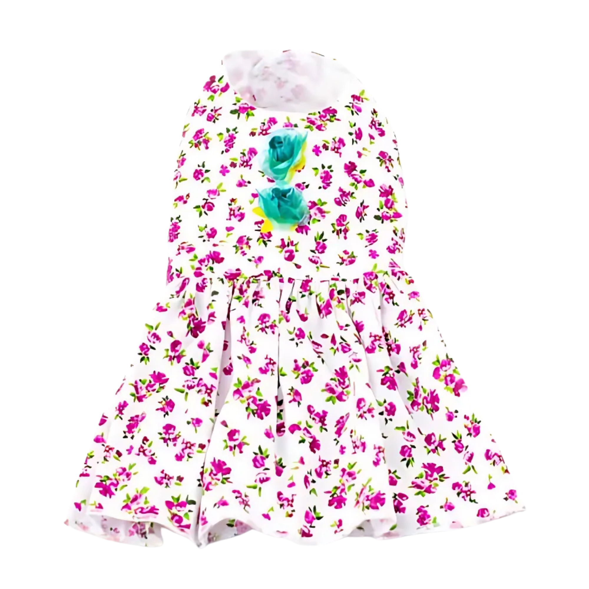 CATM Vestido de Flores con Flor Talla 6 para Gato