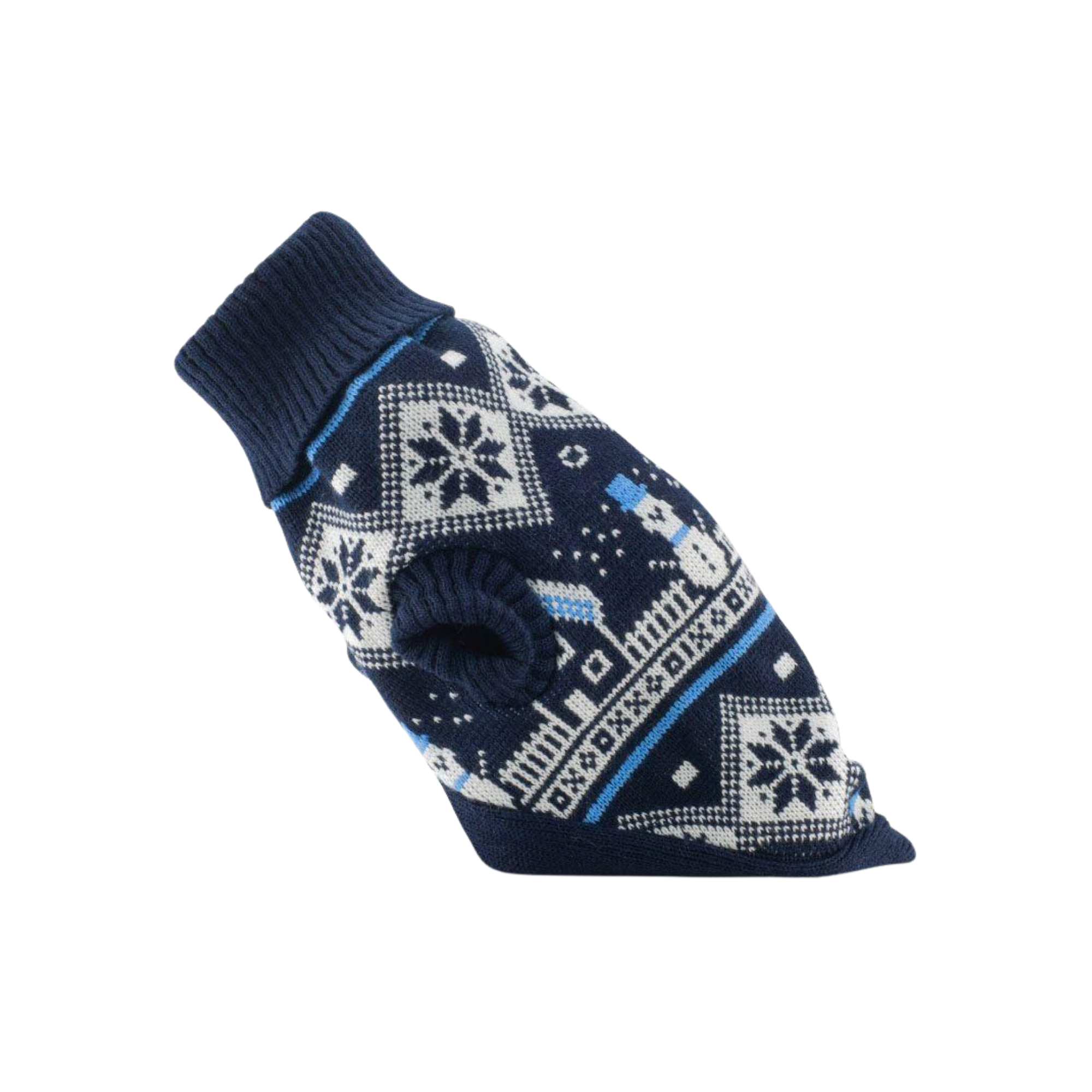 CATM Sueter Color Azul de Muñeco de Nieve Talla 9
