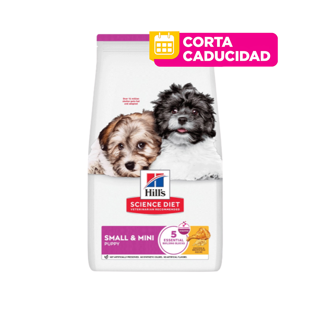 CORTA CADUCIDAD 31 Ago 2026 - HILL'S SCIENCE DIET PUPPY SMALL & MINI 2.04 KG.